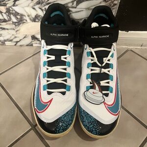 Nike Alpha Huarache Elite 4 High Cleats Paul Goldschmidt PE FZ7344-101 Size 12.5